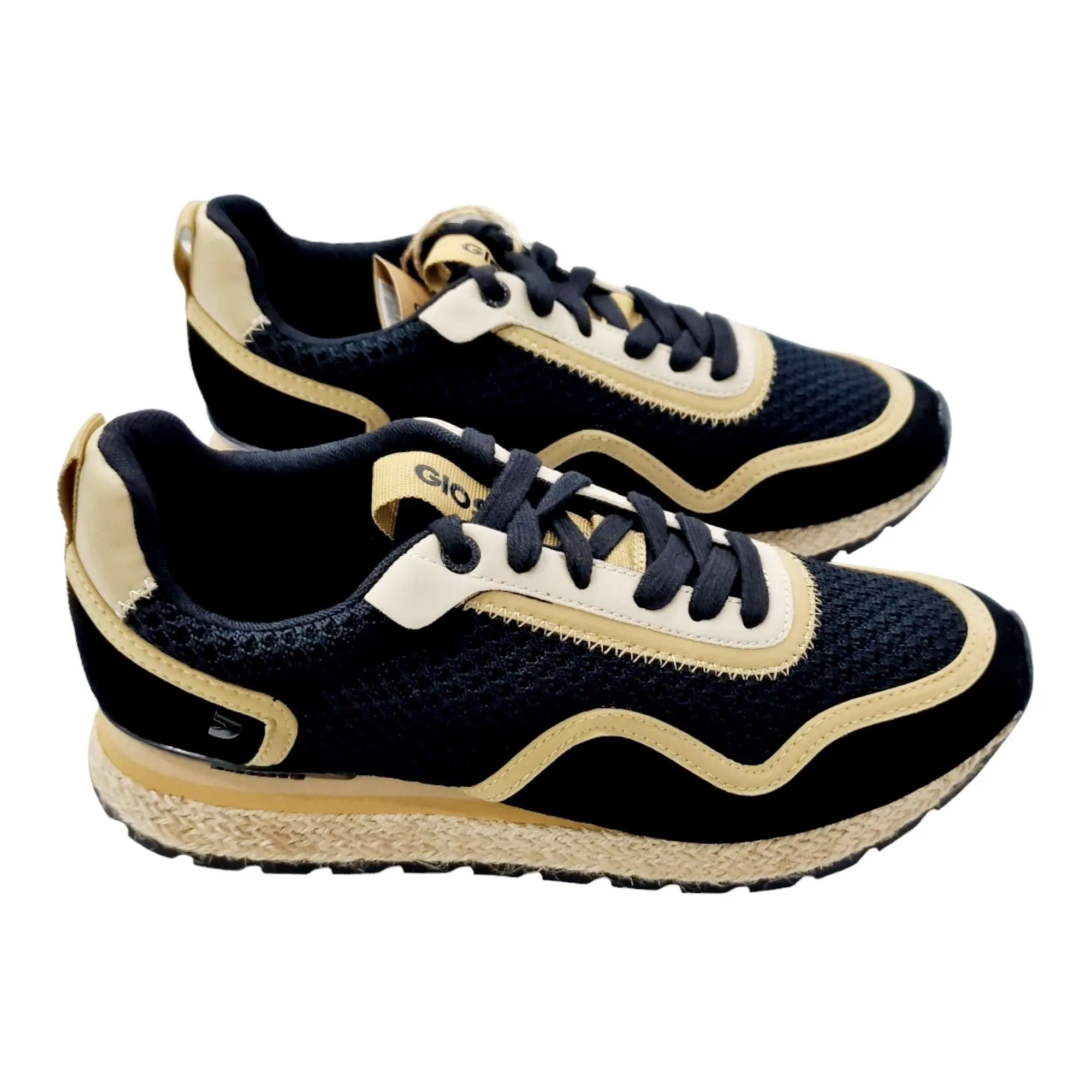 ZAPATILLAS MUJER GIOSEPPO SUELA YUTE NEGRO