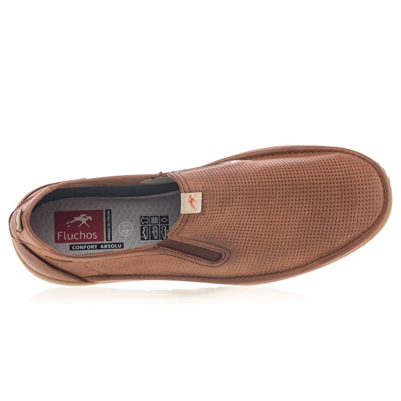 Zapatos confort hombre marrón