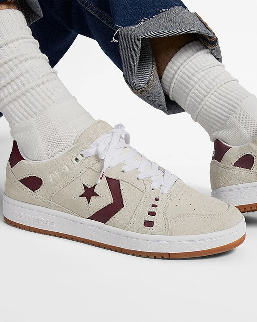 ZAPATOS CONVERSE AS1 PRO OX  A04145/EGRET/DARK BURGUNDY/GUM
