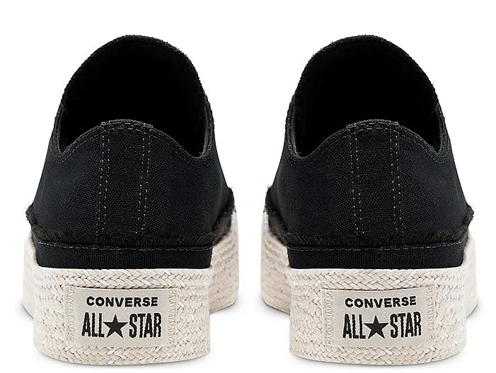 ZAPATOS CONVERSE CHUCK TAYLOR ALL STAR ESPADRILLE OX  567685/BLACK/WHITE/NATURAL  WOMEN´S