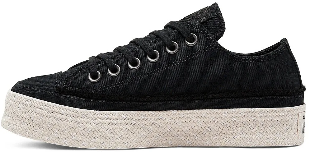 ZAPATOS CONVERSE CHUCK TAYLOR ALL STAR ESPADRILLE OX  567685/BLACK/WHITE/NATURAL  WOMEN´S