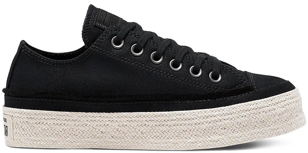 ZAPATOS CONVERSE CHUCK TAYLOR ALL STAR ESPADRILLE OX  567685/BLACK/WHITE/NATURAL  WOMEN´S