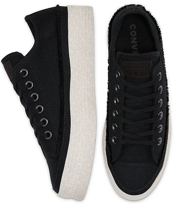 ZAPATOS CONVERSE CHUCK TAYLOR ALL STAR ESPADRILLE OX  567685/BLACK/WHITE/NATURAL  WOMEN´S