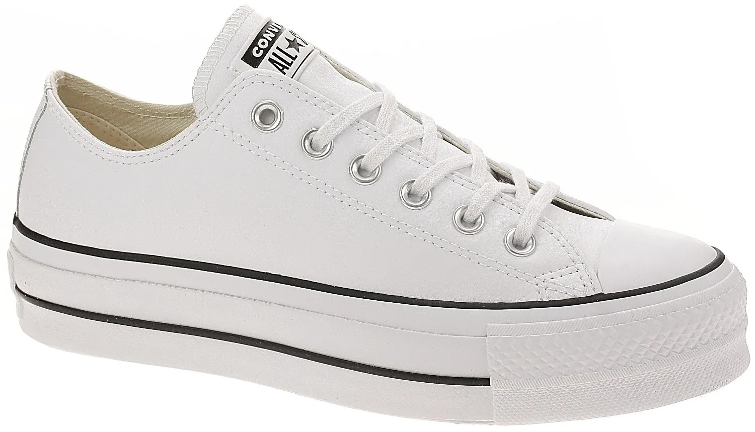 ZAPATOS CONVERSE CHUCK TAYLOR ALL STAR LIFT CLEAN OX  561680/WHITE/BLACK/WHITE  WOMEN´S