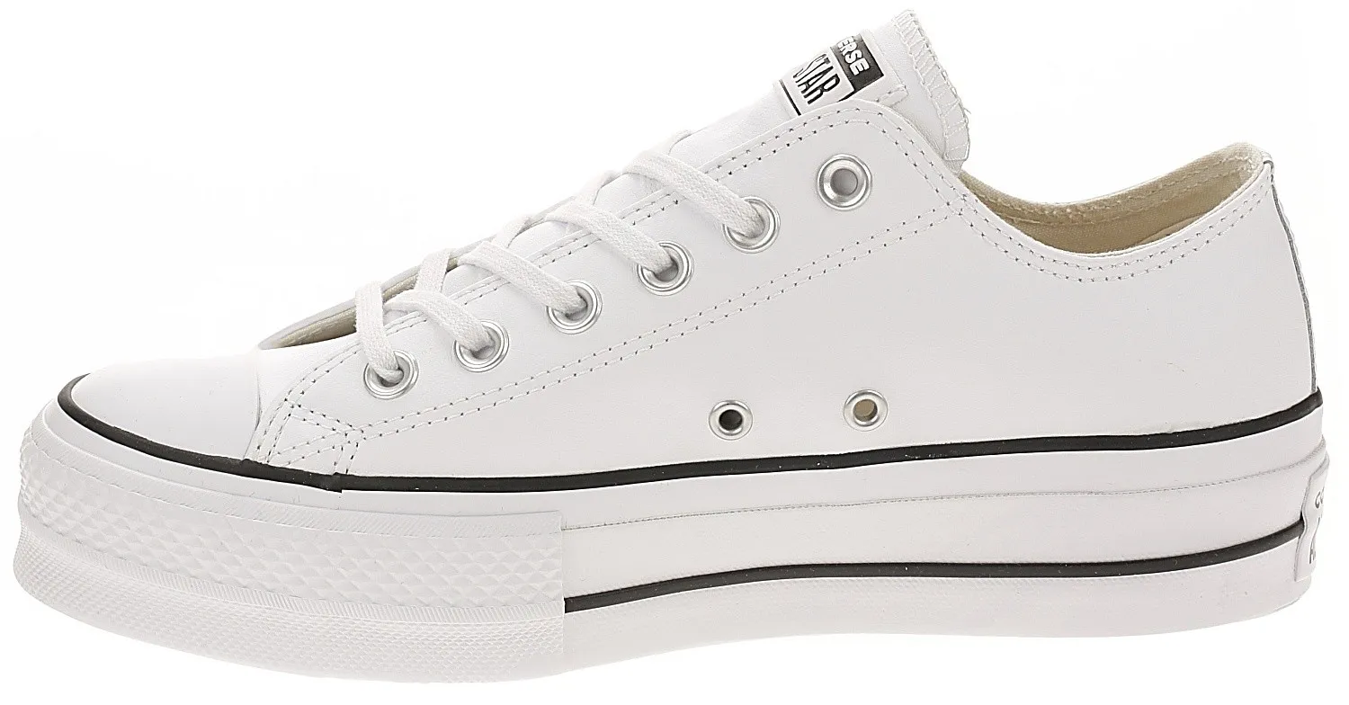 ZAPATOS CONVERSE CHUCK TAYLOR ALL STAR LIFT CLEAN OX  561680/WHITE/BLACK/WHITE  WOMEN´S
