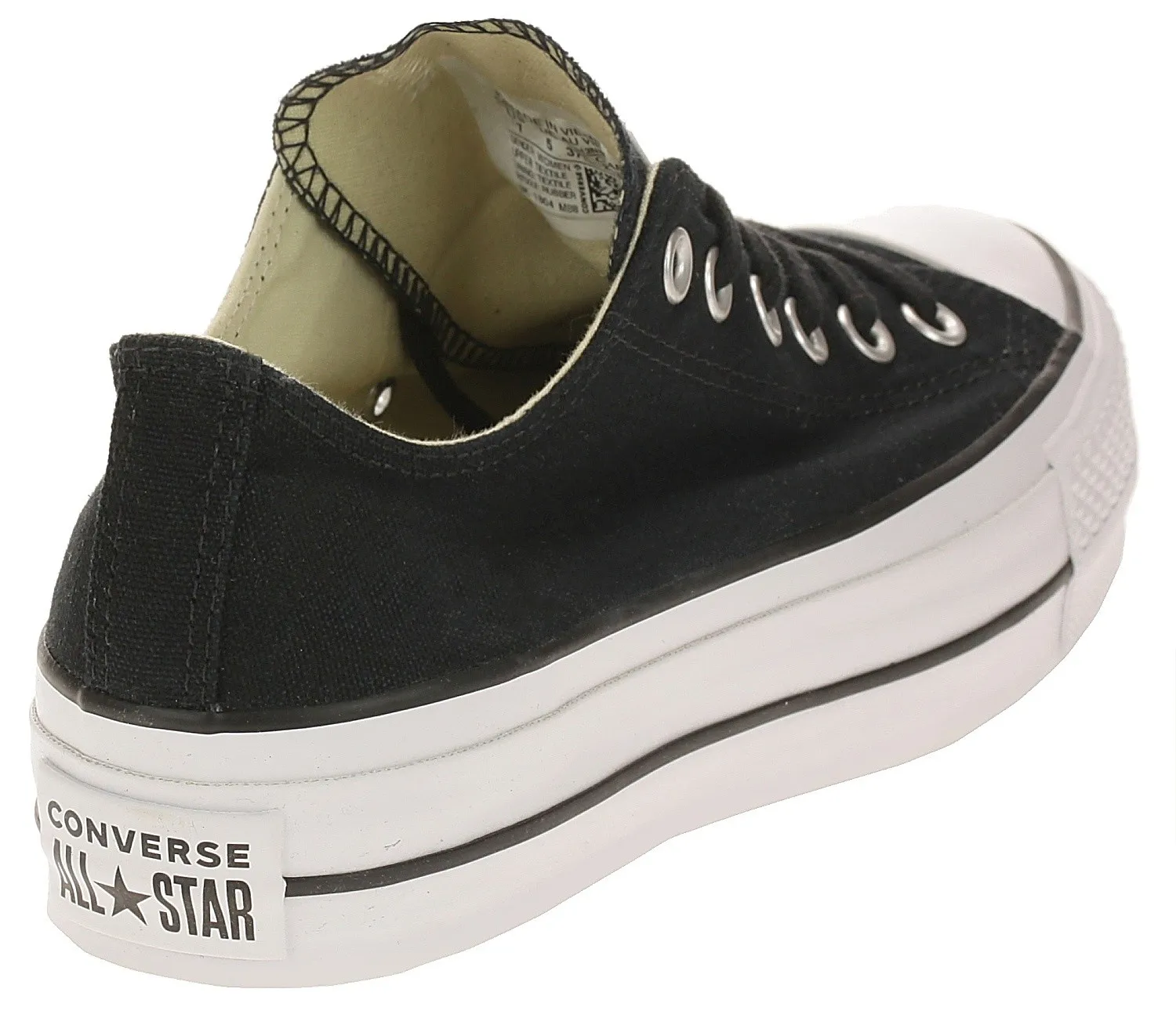ZAPATOS CONVERSE CHUCK TAYLOR ALL STAR LIFT OX  560250/BLACK/WHITE/WHITE  WOMEN´S