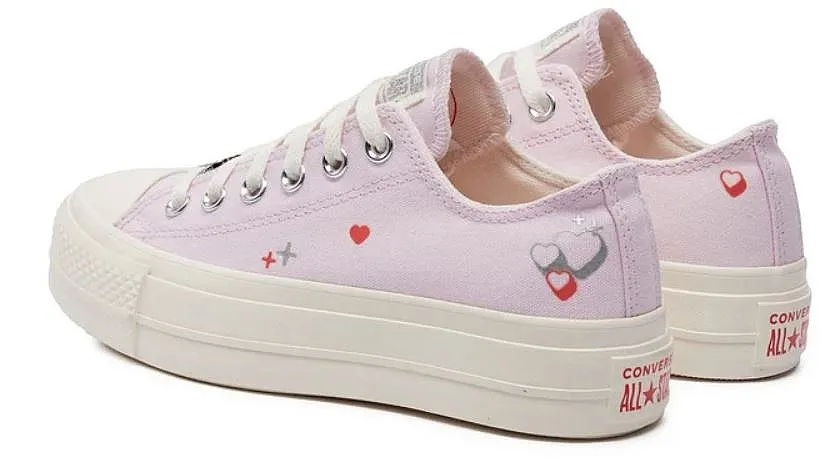 ZAPATOS CONVERSE CHUCK TAYLOR ALL STAR LIFT OX  A09115/LILAC DAZE/EGRET/FEVER DREAM  WOMEN´S