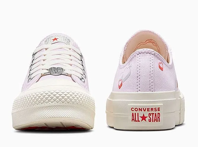 ZAPATOS CONVERSE CHUCK TAYLOR ALL STAR LIFT OX  A09115/LILAC DAZE/EGRET/FEVER DREAM  WOMEN´S