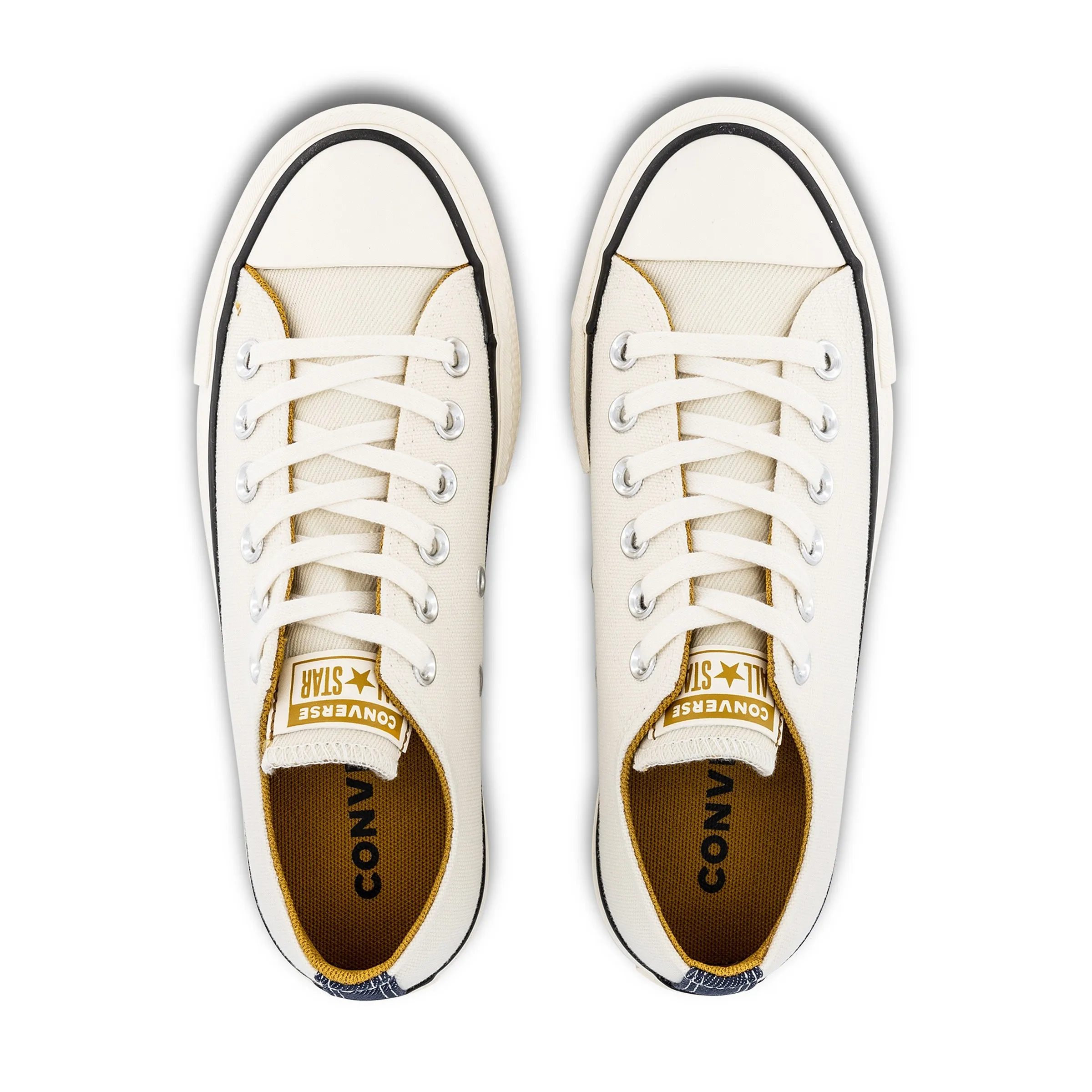 ZAPATOS CONVERSE CHUCK TAYLOR ALL STAR LIFT PLATFORM DENIM OX  A03829/EGRET/NAVY/BURNT HONEY  WOMEN´S