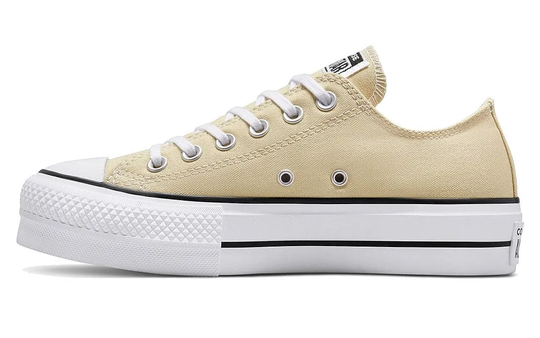 ZAPATOS CONVERSE CHUCK TAYLOR ALL STAR LIFT PLATFORM SEASONAL OX  A03542/OAT MILK/WHITE/BLACK  WOMEN´S