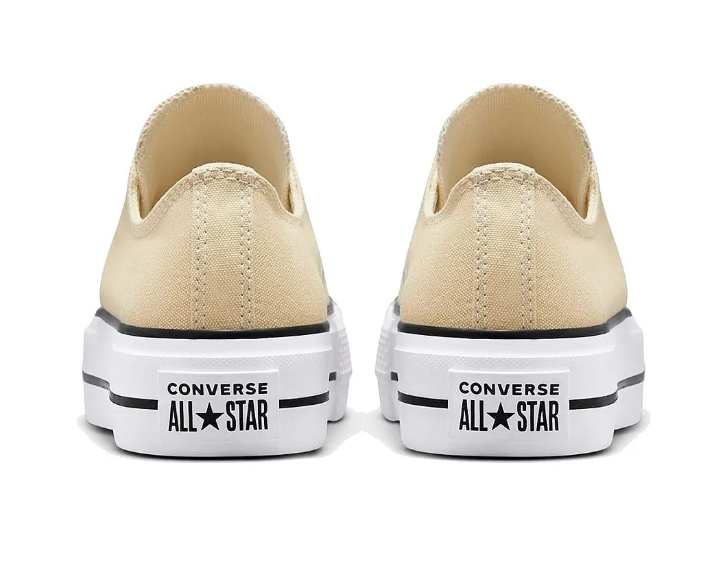 ZAPATOS CONVERSE CHUCK TAYLOR ALL STAR LIFT PLATFORM SEASONAL OX  A03542/OAT MILK/WHITE/BLACK  WOMEN´S