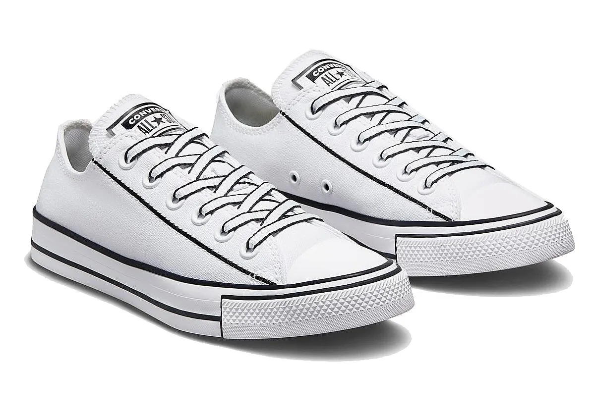ZAPATOS CONVERSE CHUCK TAYLOR ALL STAR OUTLINE SKETCH OX  A03528/WHITE/BLACK/WHITE  WOMEN´S