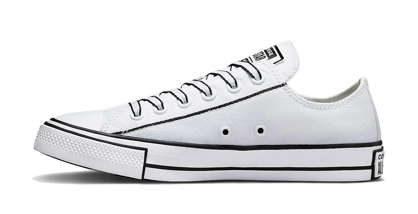 ZAPATOS CONVERSE CHUCK TAYLOR ALL STAR OUTLINE SKETCH OX  A03528/WHITE/BLACK/WHITE  WOMEN´S