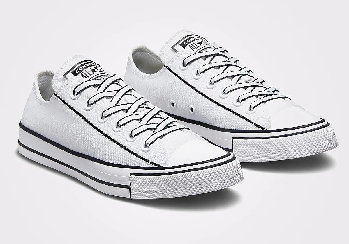 ZAPATOS CONVERSE CHUCK TAYLOR ALL STAR OUTLINE SKETCH OX  A03528/WHITE/BLACK/WHITE  WOMEN´S