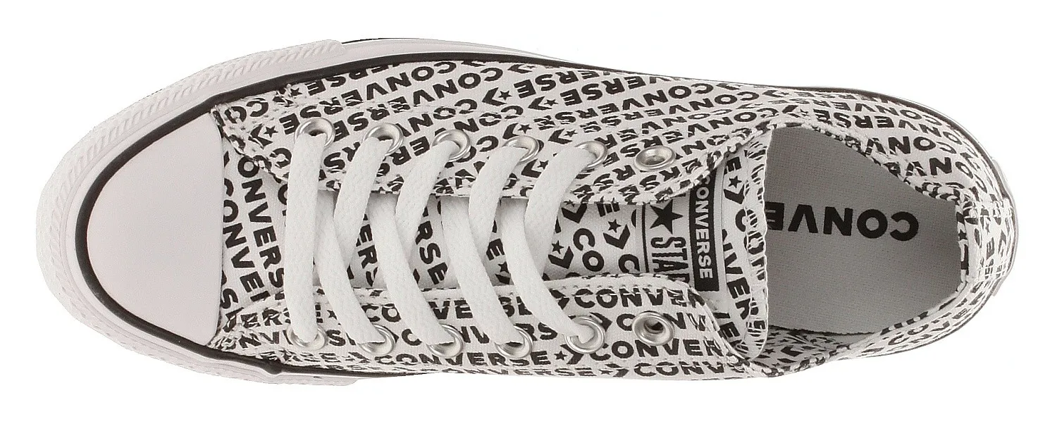 ZAPATOS CONVERSE CHUCK TAYLOR ALL STAR WORDMARK OX  164020/WHITE/BLACK/WHITE/BLACK/WHITE