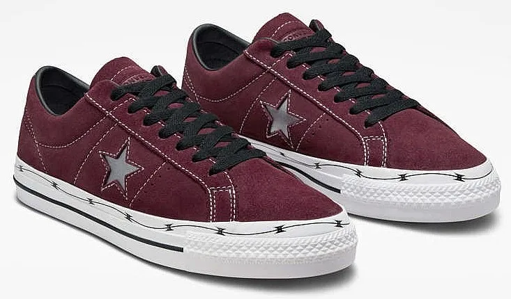 ZAPATOS CONVERSE CONS ONE STAR PRO RAZOR WIRE OX  A05091/DEEP BORDEAUX/BLACK/WHITE