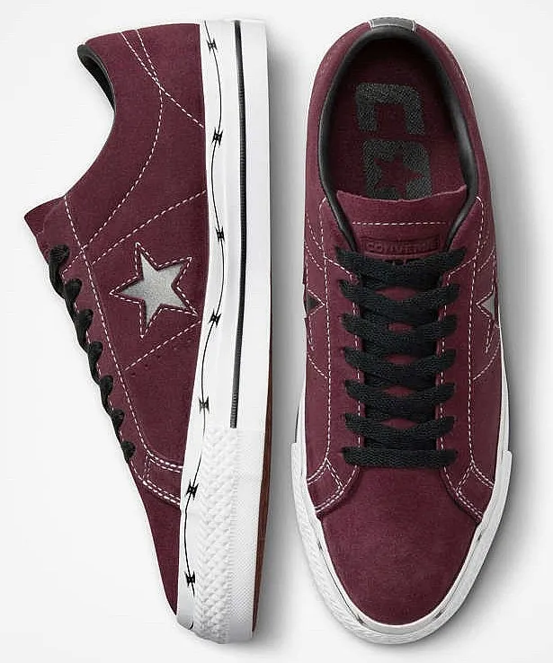 ZAPATOS CONVERSE CONS ONE STAR PRO RAZOR WIRE OX  A05091/DEEP BORDEAUX/BLACK/WHITE