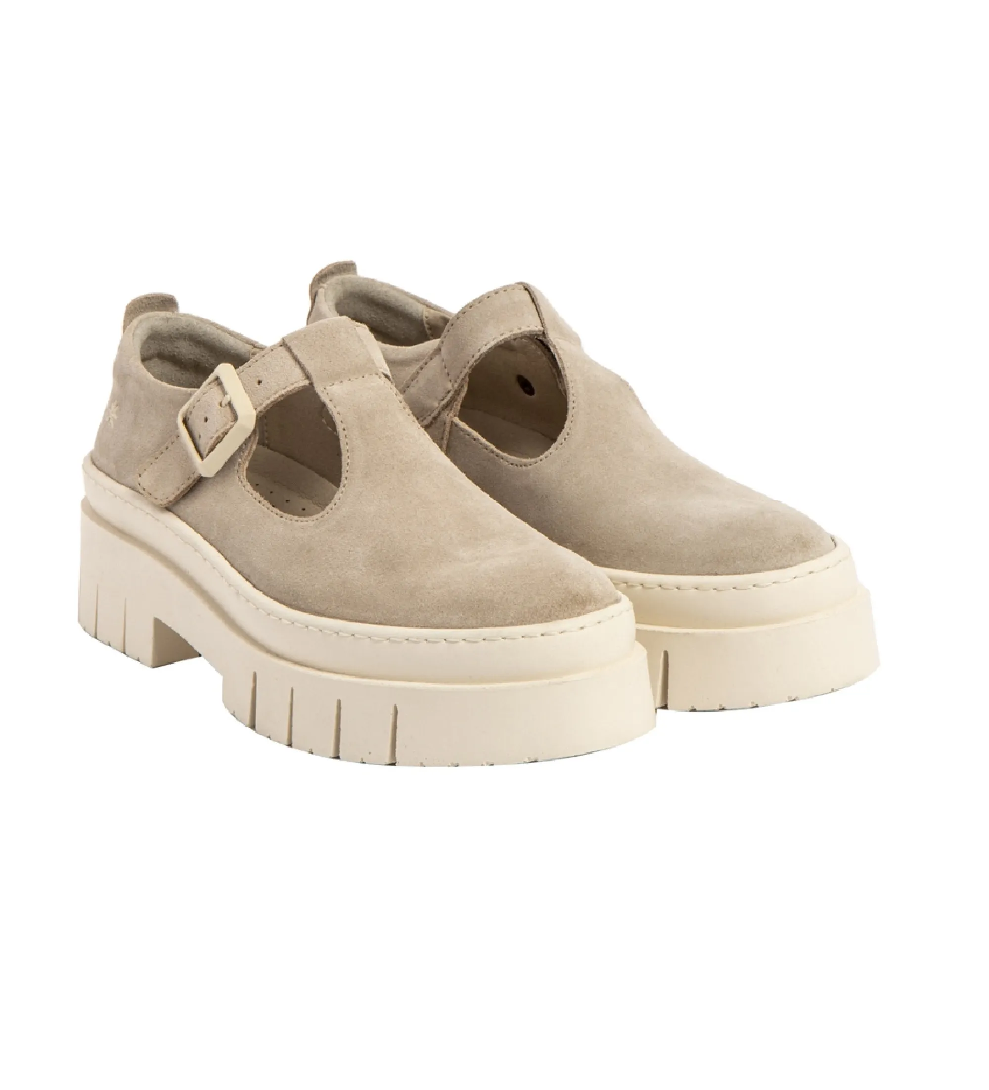 ZAPATOS DE PIEL 1957 AMBERES BEIGE ALTURA TACóN 5CM