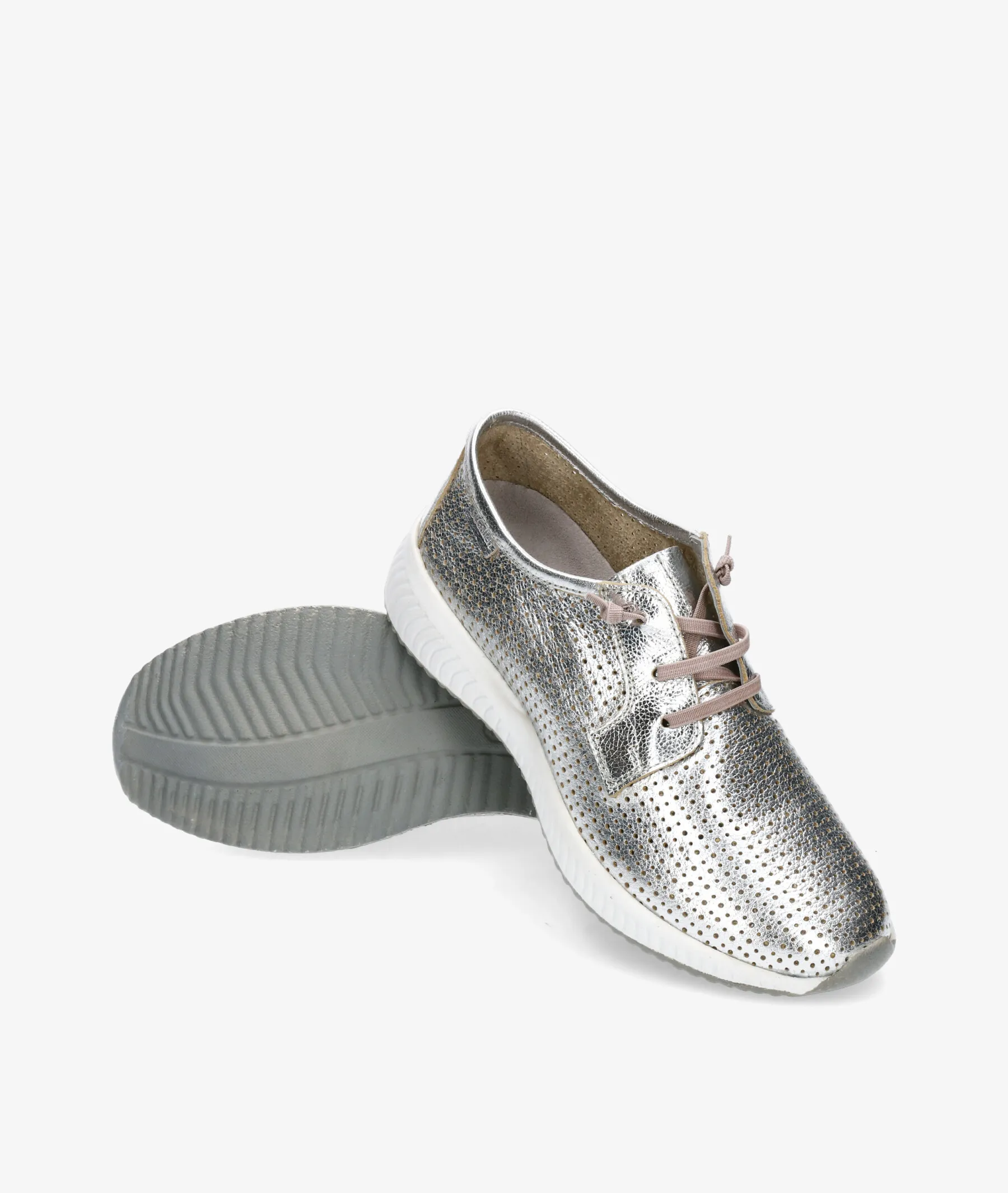 Zapatos de tacón bajo St. Gallen SAN FRANCISCO en plata