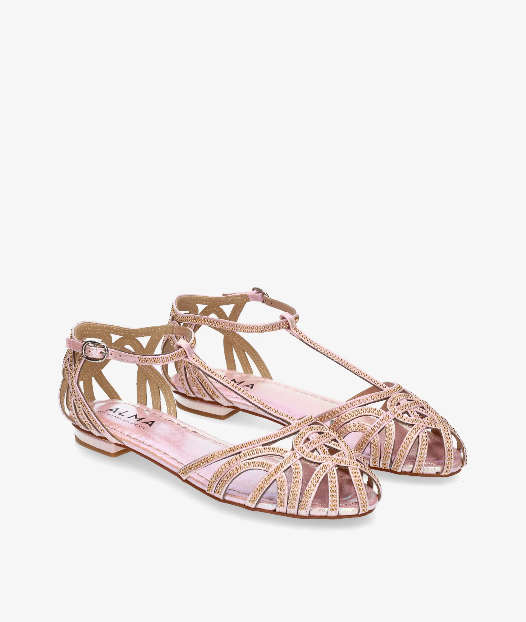 Zapatos de vestir Alma by Alma en Pena 2008 en nude metalizado