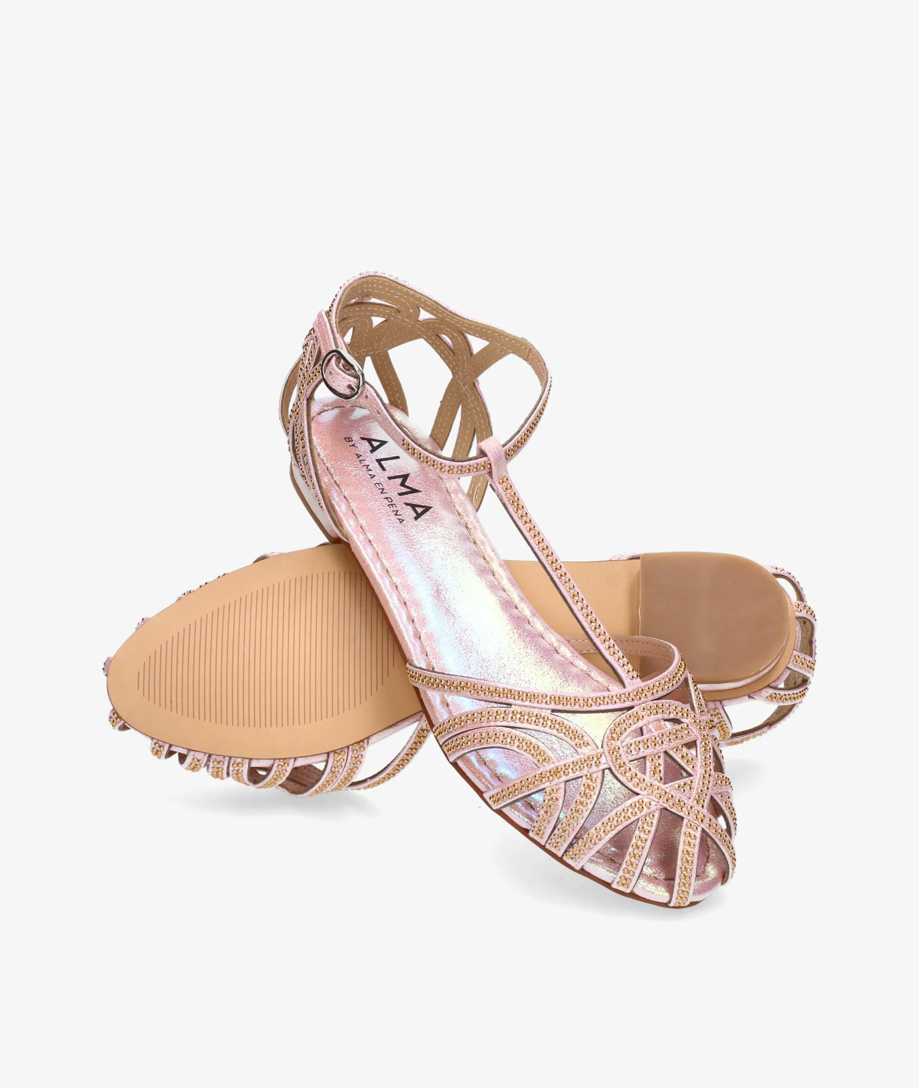 Zapatos de vestir Alma by Alma en Pena 2008 en nude metalizado