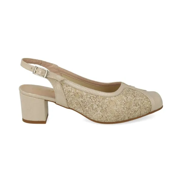 ZAPATOS DESTALONADOS MUJER MOD. MASSALA BEIGE