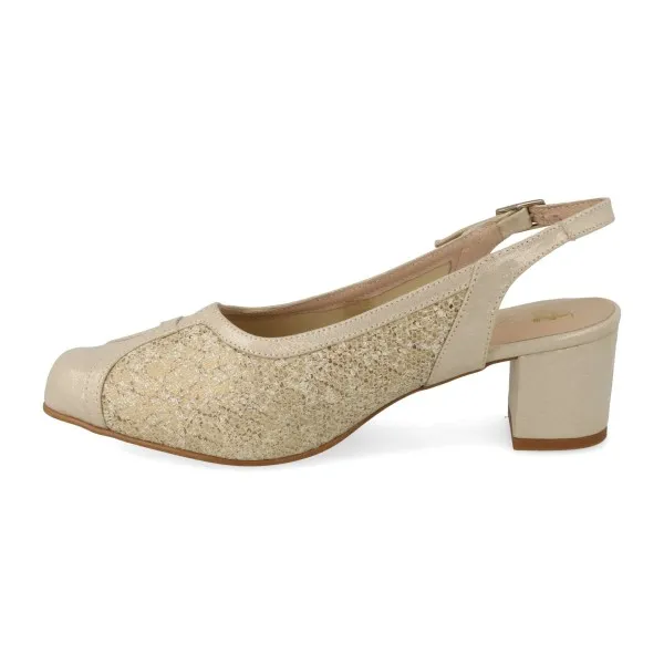 ZAPATOS DESTALONADOS MUJER MOD. MASSALA BEIGE