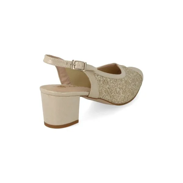 ZAPATOS DESTALONADOS MUJER MOD. MASSALA BEIGE