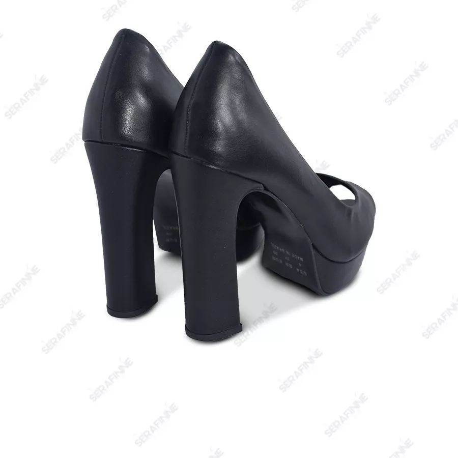 Zapatos Fiesta Taco Palo Elegancia Plataforma Chocolate 14009