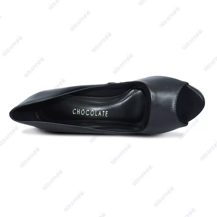 Zapatos Fiesta Taco Palo Elegancia Plataforma Chocolate 14009