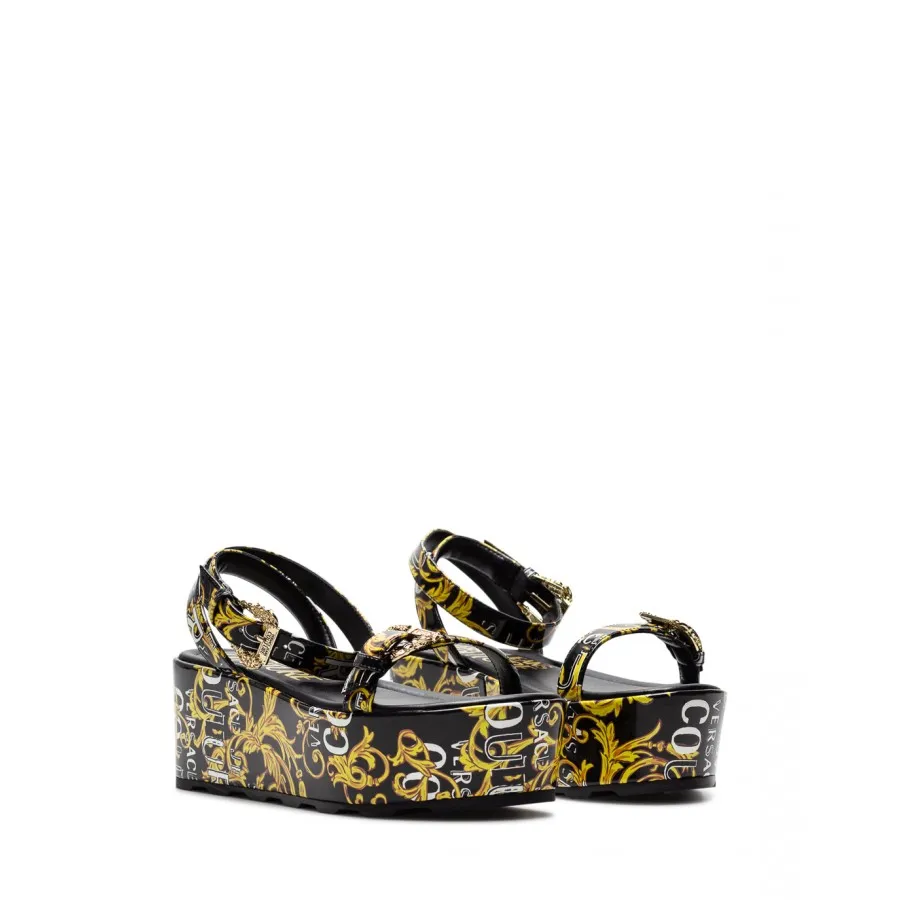Zapatos Mujeres Cuñas VERSACE JEANS COUTURE 74VA3S06ZS366G89 Negras