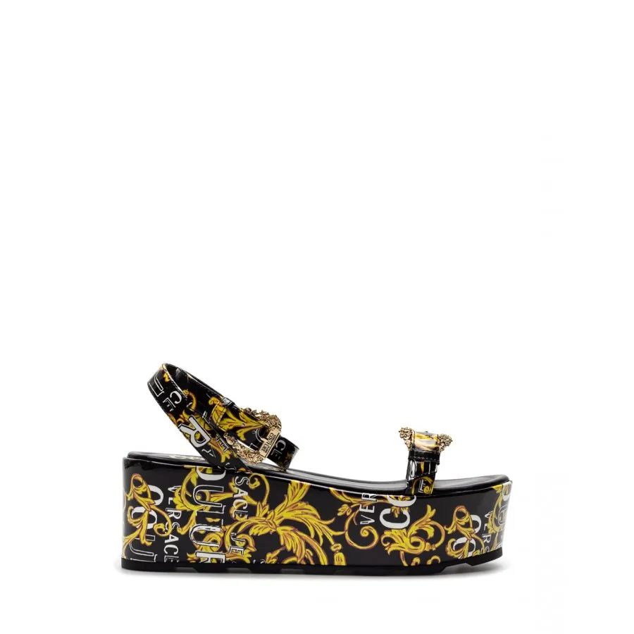 Zapatos Mujeres Cuñas VERSACE JEANS COUTURE 74VA3S06ZS366G89 Negras