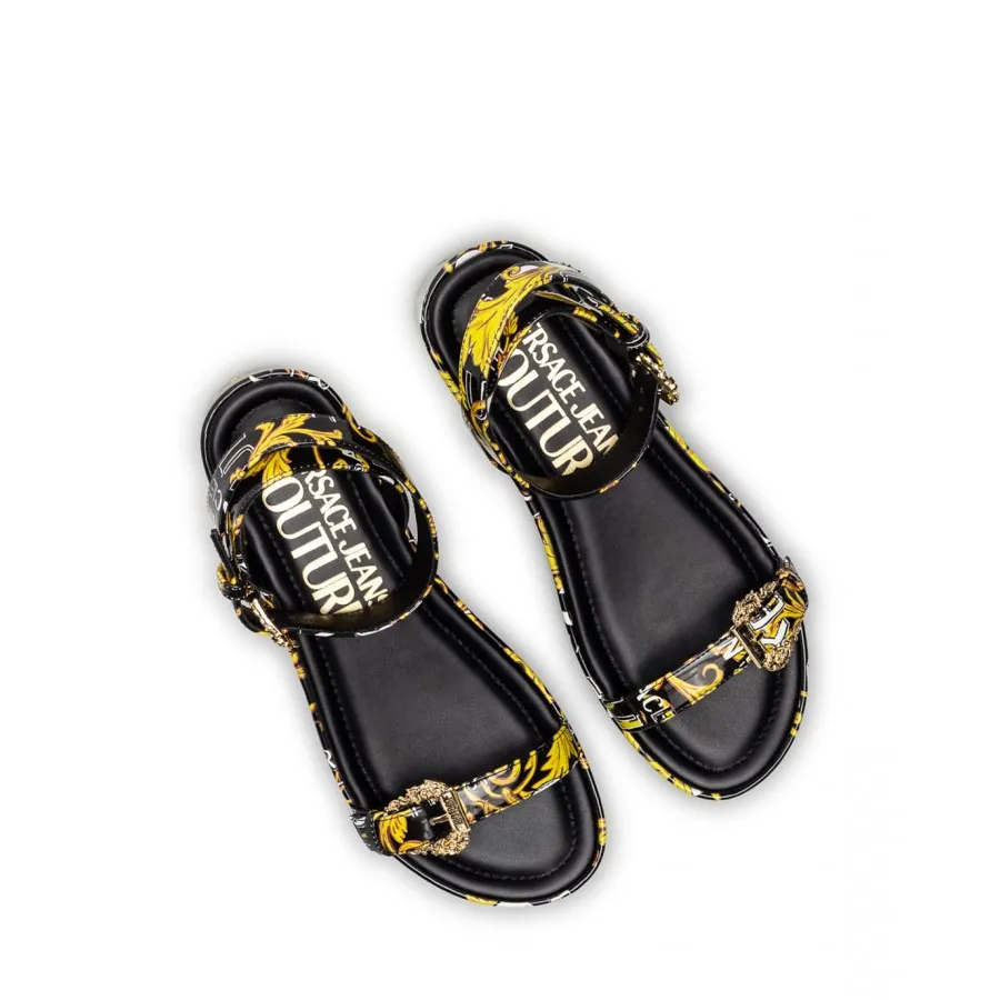 Zapatos Mujeres Cuñas VERSACE JEANS COUTURE 74VA3S06ZS366G89 Negras