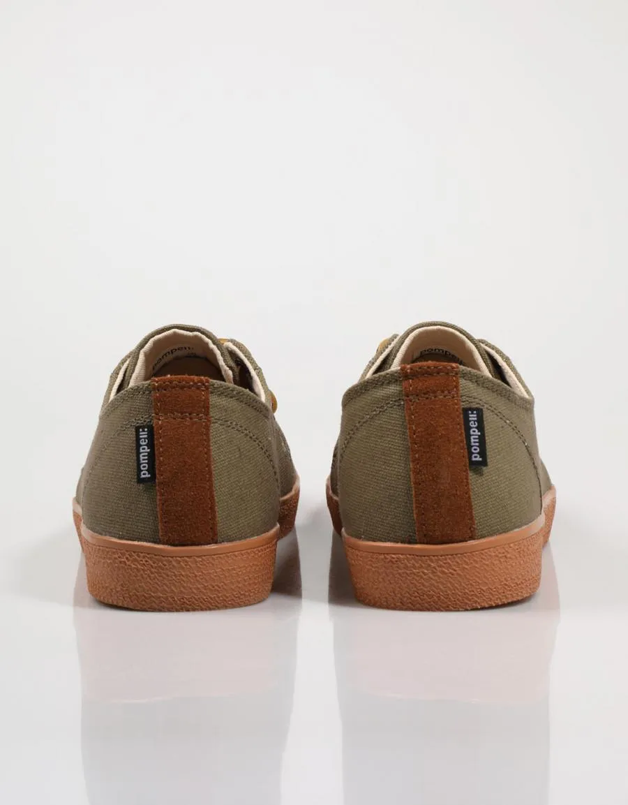  zapatos sport POMPEII Higby Canvas en Kaki 78282
