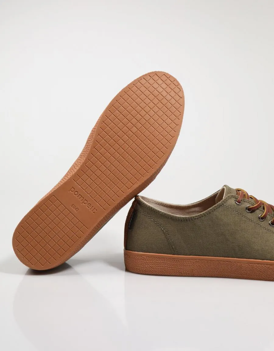  zapatos sport POMPEII Higby Canvas en Kaki 78282