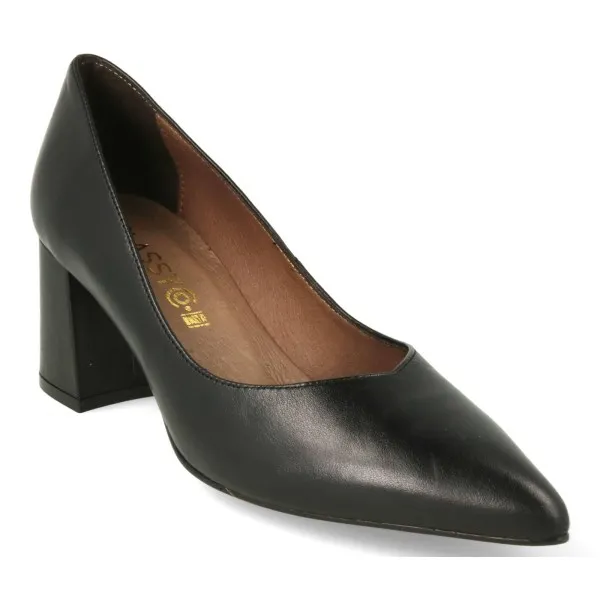 ZAPATOS TACON ANCHO MUJER MOD. MAJO NEGRO