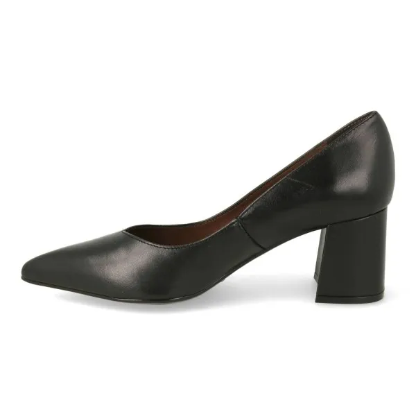 ZAPATOS TACON ANCHO MUJER MOD. MAJO NEGRO