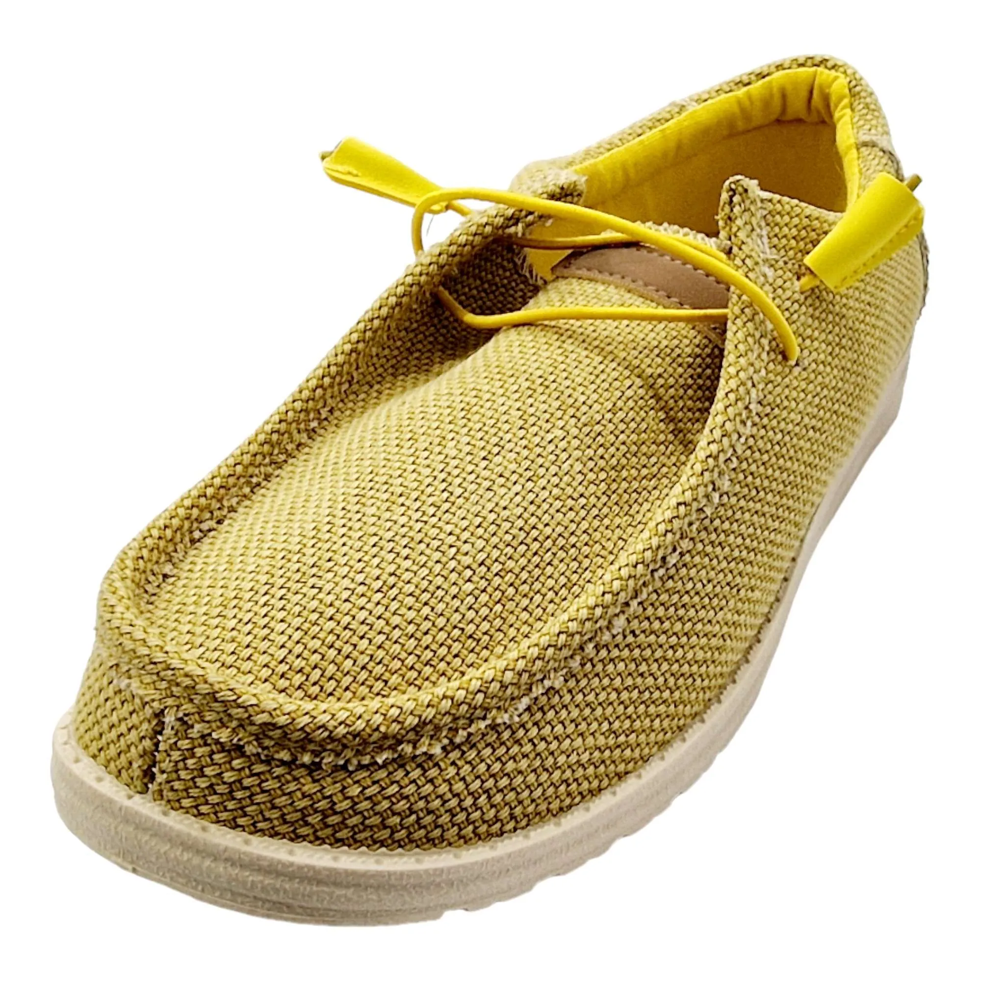 ZAPATOS WALABI HOMBRE TEJIDO AMARILLO