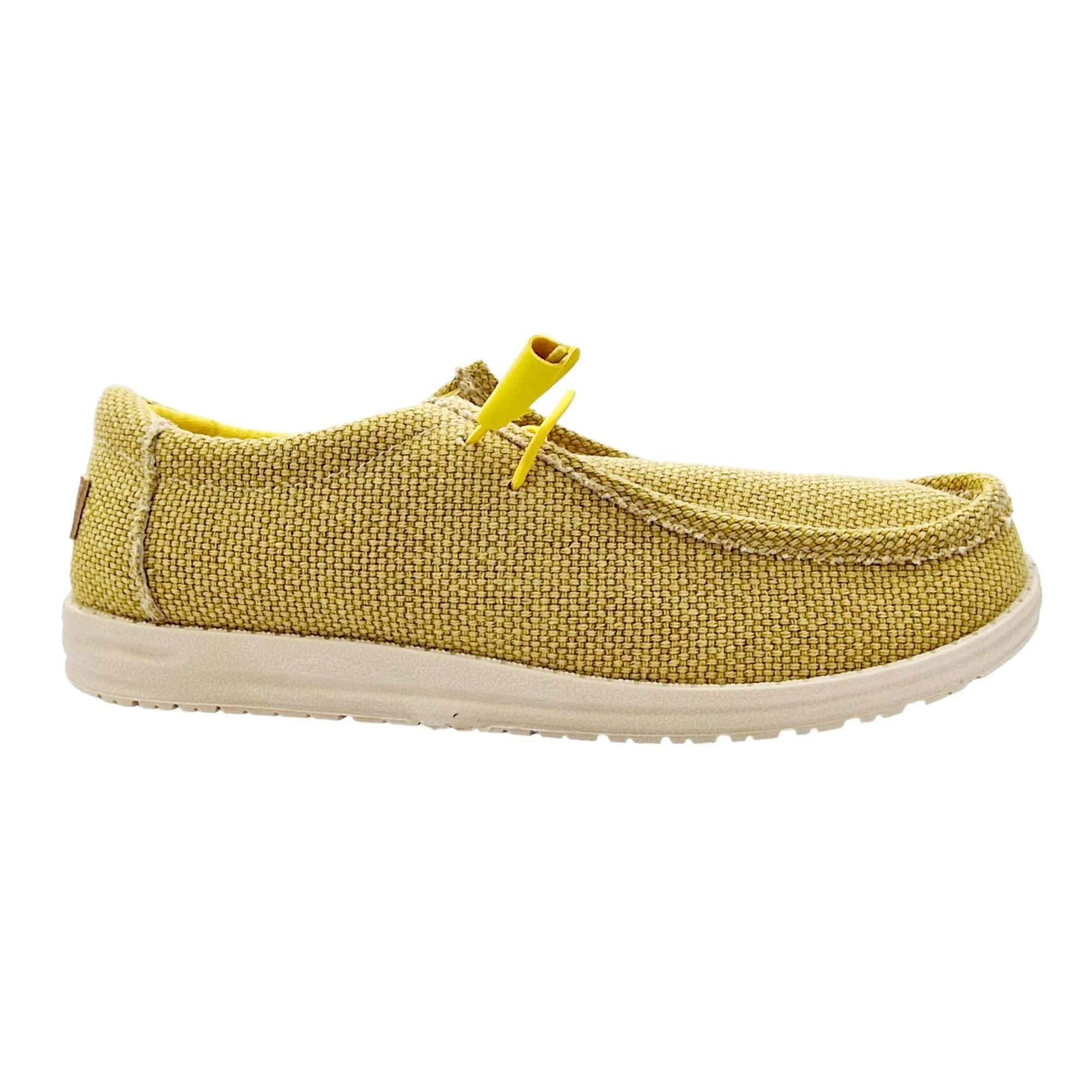 ZAPATOS WALABI HOMBRE TEJIDO AMARILLO