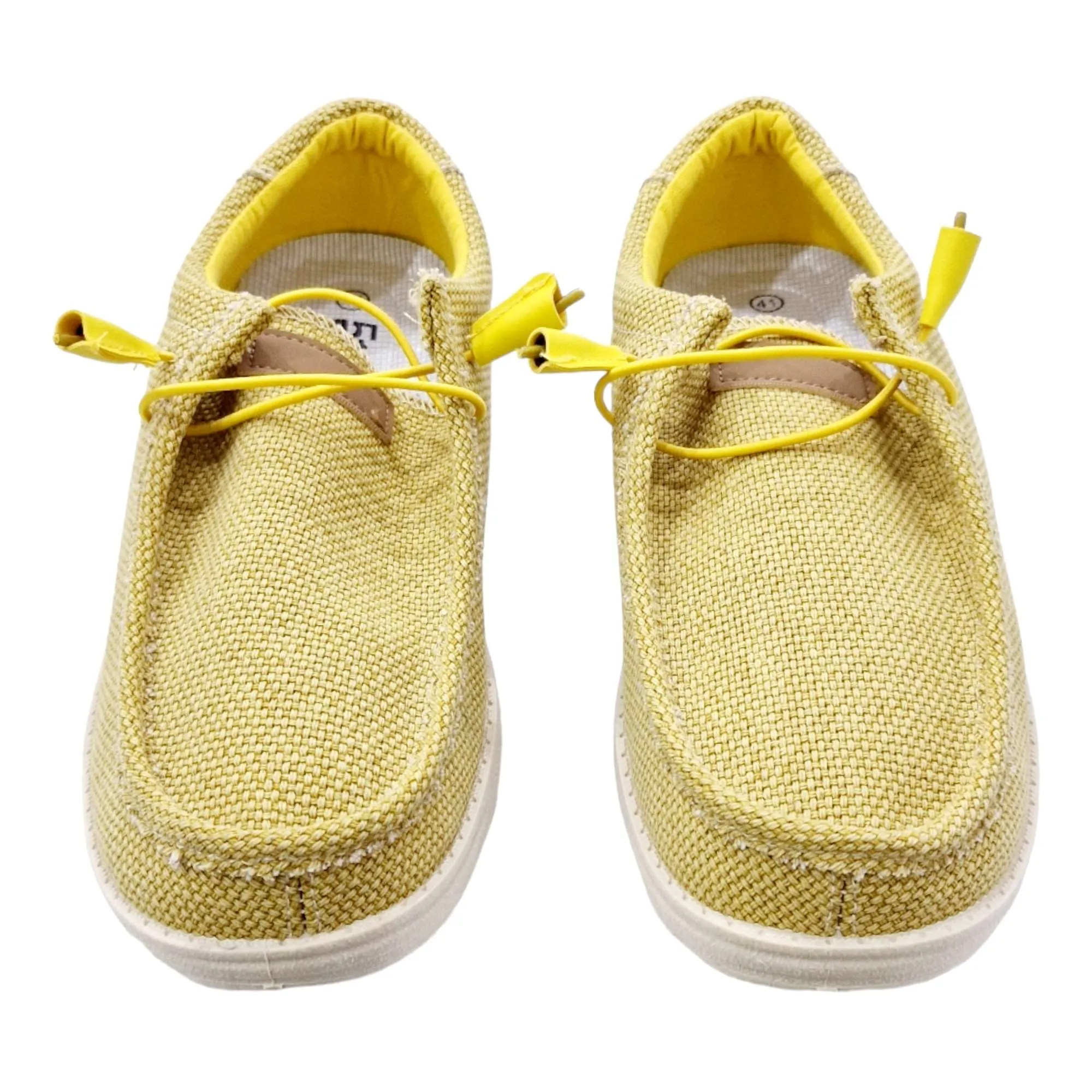 ZAPATOS WALABI HOMBRE TEJIDO AMARILLO