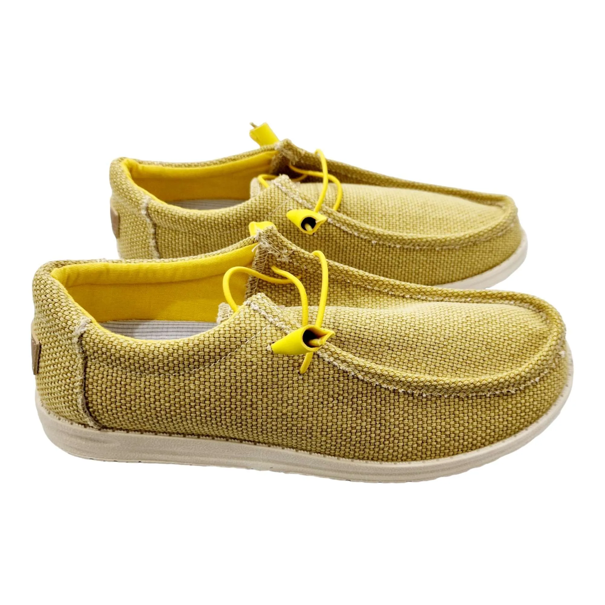 ZAPATOS WALABI HOMBRE TEJIDO AMARILLO