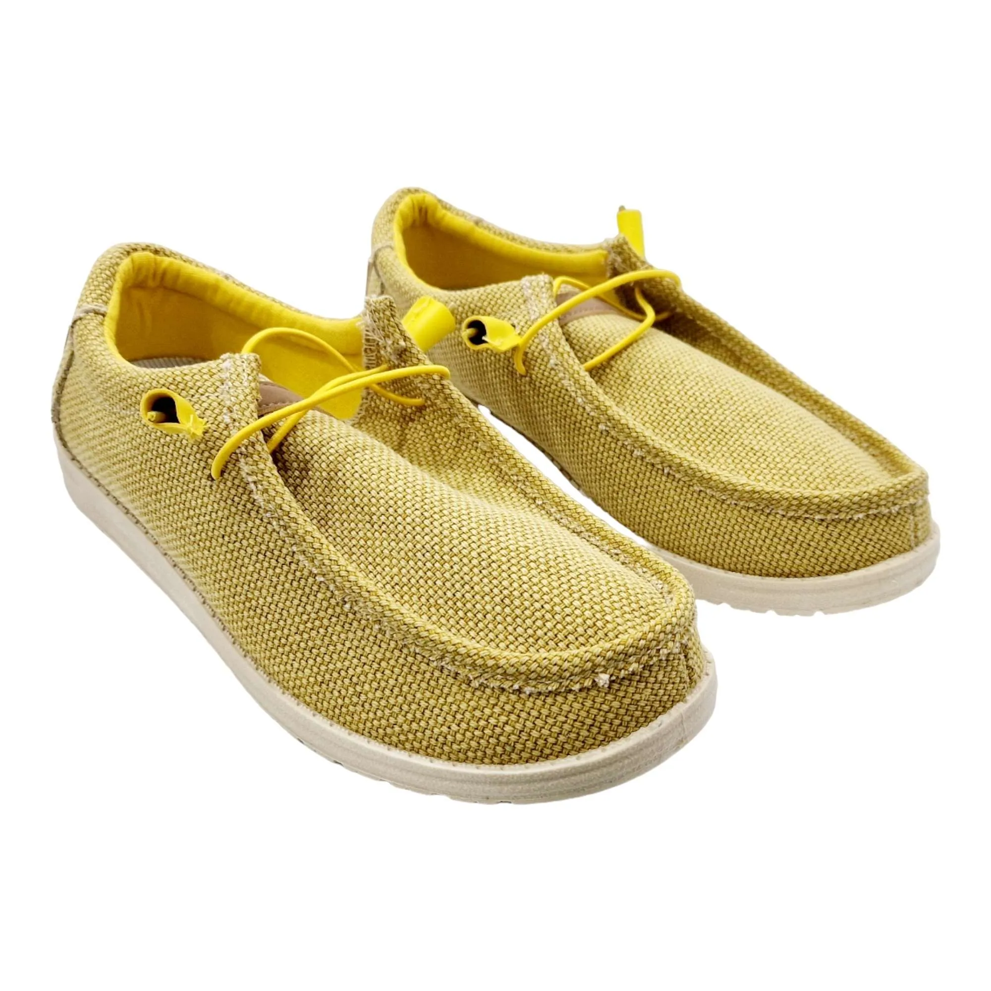 ZAPATOS WALABI HOMBRE TEJIDO AMARILLO